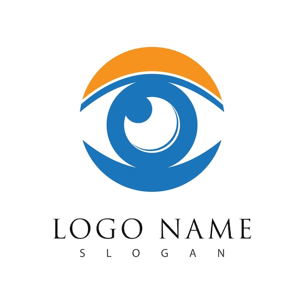 Identidad de marca Diseño de logotipo vectorial de cuidado ocular corporativo