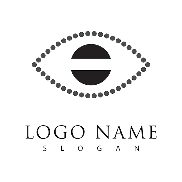 Identidad de marca Diseño de logotipo vectorial de cuidado ocular corporativo