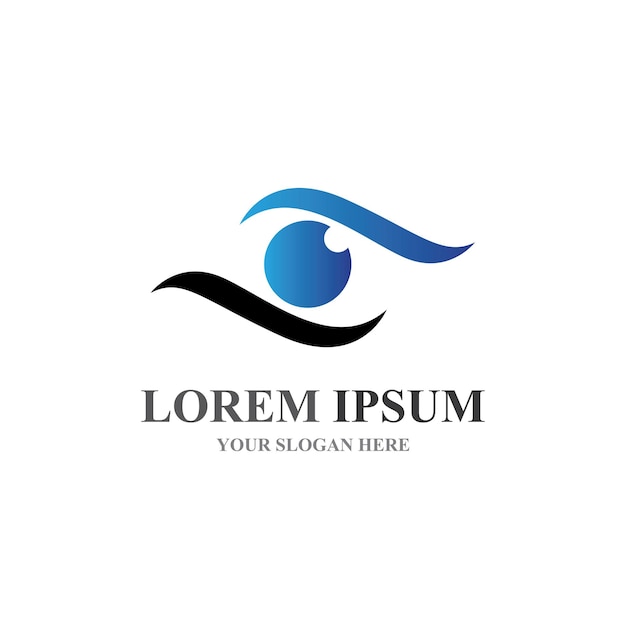 Identidad de marca Diseño de logotipo vectorial de cuidado ocular corporativo