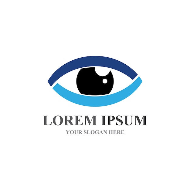Identidad de marca Diseño de logotipo vectorial de cuidado ocular corporativo