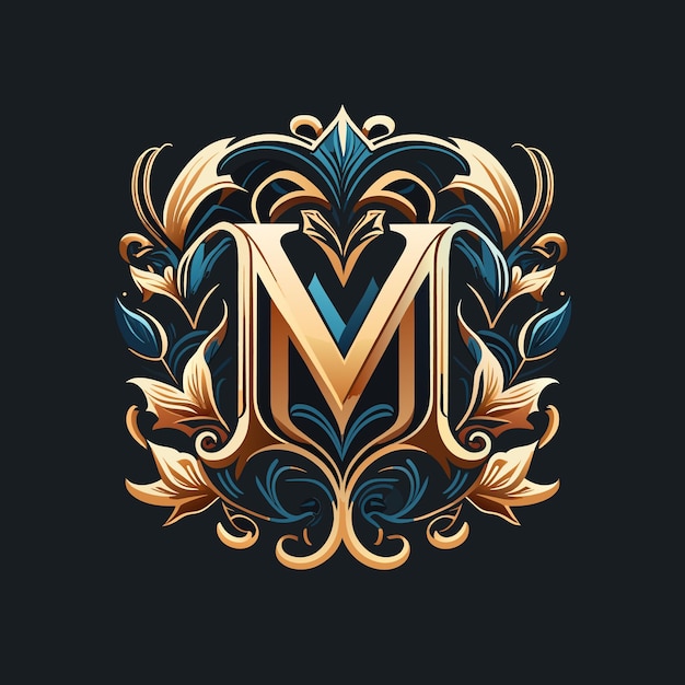 Identidad de marca logotipo corporativo letra m vector y plantilla de logotipo de diseño plano m