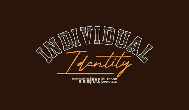 Identidad moderna y elegante citas motivacionales tipografía ilustración diseño vectorial de eslogan