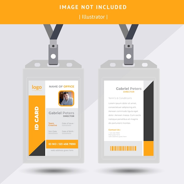 Identidad o diseño de tarjeta de identificación