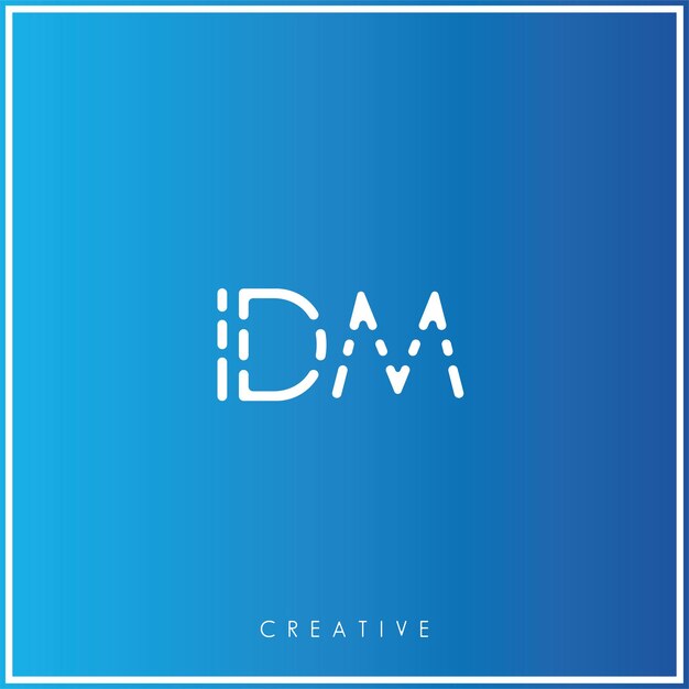 IDM Premium Vector El último diseño de logotipo Creativo Logo Vector Ilustración Logo Creativo Monograma