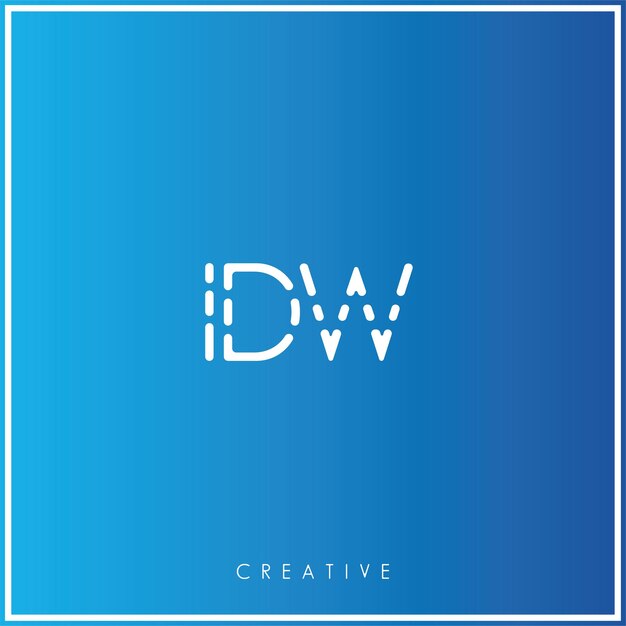 IDW Premium Vector El último diseño de logotipo Creativo Logo Vector Ilustración Logo Creativo Monograma