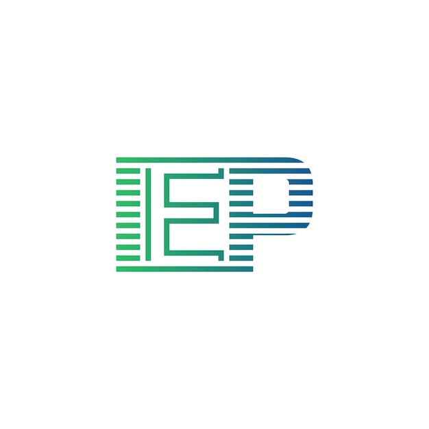 IEP Moderno Diseño de Logotipo Carta IEP Minimalista Profesional y Versátil Icono de Marca para la Identidad Empresarial