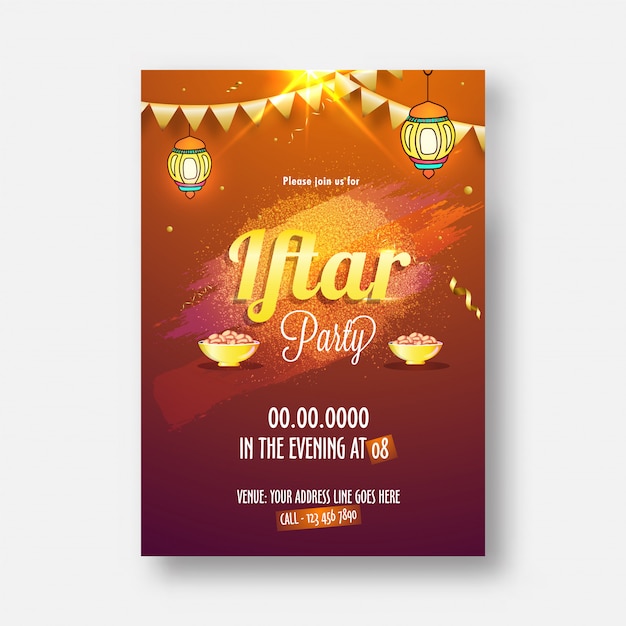 Vector iftar party