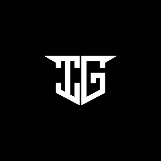 IG Logotipo de construcción moderna con diseño simétrico