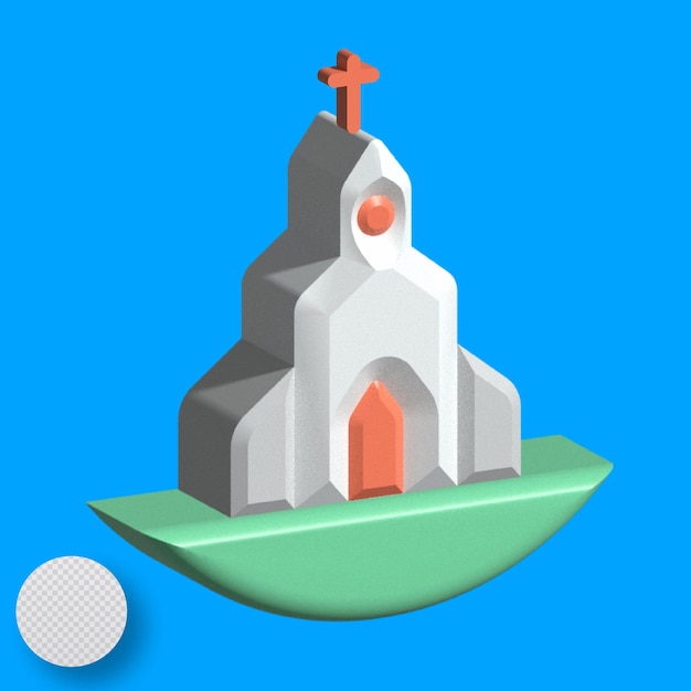 Vector iglesia 3d