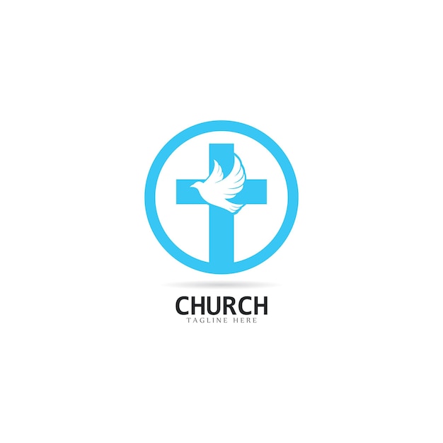 Iglesia logo plantilla vector icono ilustración