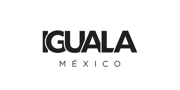 Iguala en el emblema de México El diseño presenta un vector de estilo geométrico