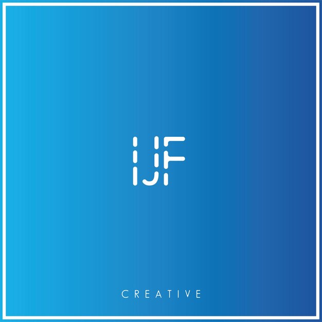 IJF Premium Vector Más tarde Diseño de logotipo Creativo Logo Vector Ilustración Logo Creativo Monograma