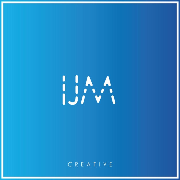 IJM Premium Vector Más tarde Diseño de logotipo Creativo Logotipo Ilustración vectorial Logotipo Monograma creativo