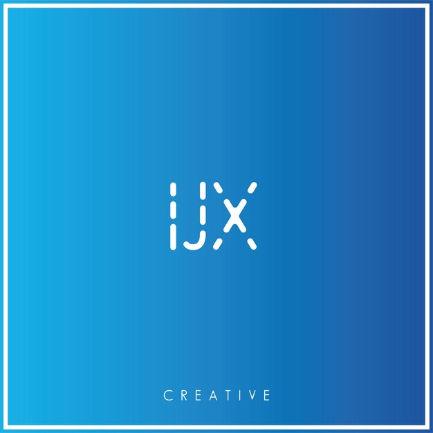 IJX Premium Vector Más tarde Diseño de logotipo Creativo Logo Vector Ilustración Logo Creativo Monograma
