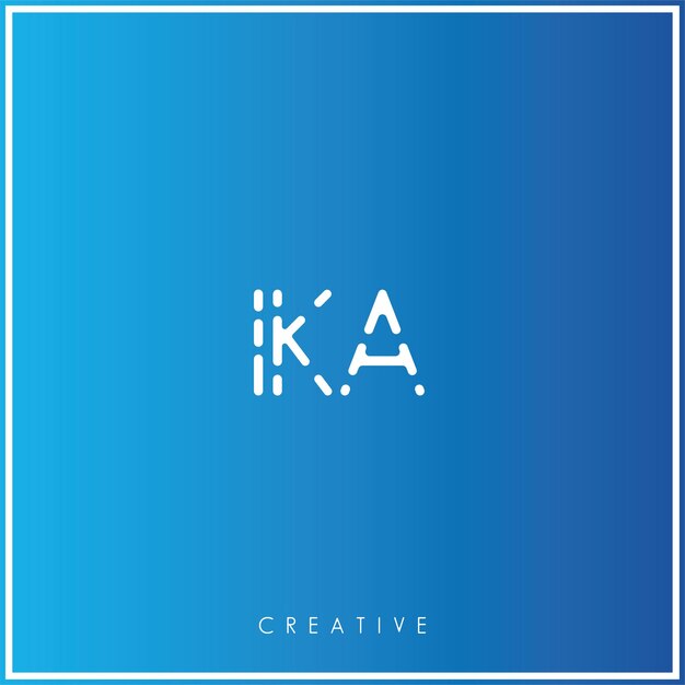 IKA Premium Vector El último diseño de logotipo Creativo Logo Vector Ilustración Logo Creativo Monograma