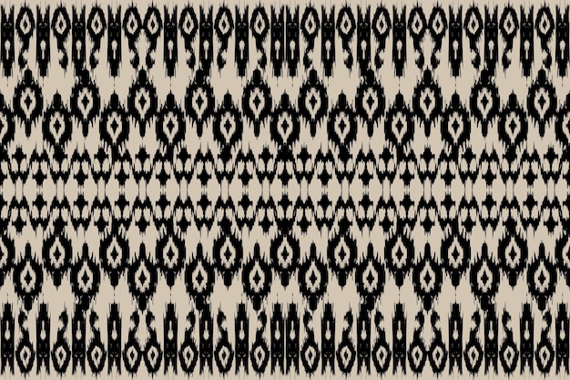 Ikat damasco indígena tribal patrón sin costuras tela étnica azteca alfombra mandala ornamento nativo boho