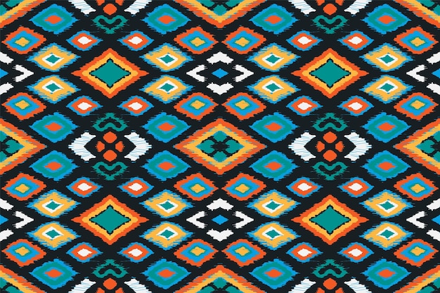 Ikat ornamento folclórico geométrico textura étnica tribal patrón popular mexicano escandinavo indio