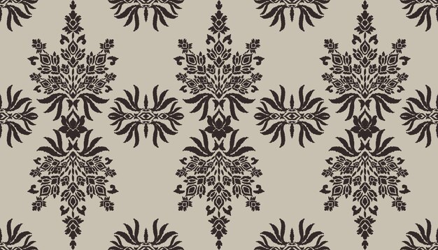 Ikat patrón sin costura tribal indio alfombra de tela étnica azteca mandala ornamento nativo boho chevron
