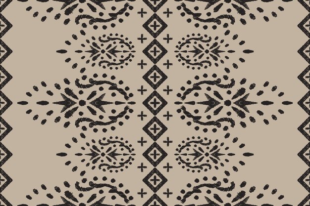 Ikat patrón sin costura tribal indio alfombra de tela étnica azteca mandala ornamento nativo boho chevron