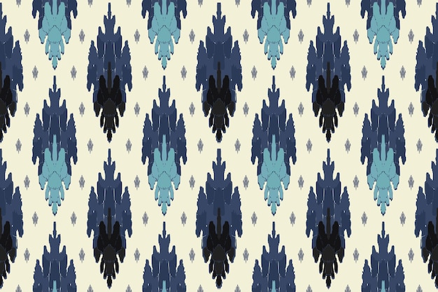 Ikat patrón sin costura tribal indio alfombra de tela étnica azteca mandala ornamento nativo boho chevron
