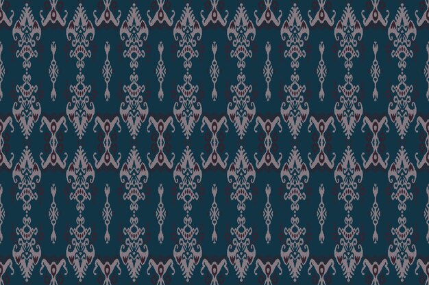 Ikat patrón sin costura tribal indio alfombra de tela étnica azteca mandala ornamento nativo boho chevron