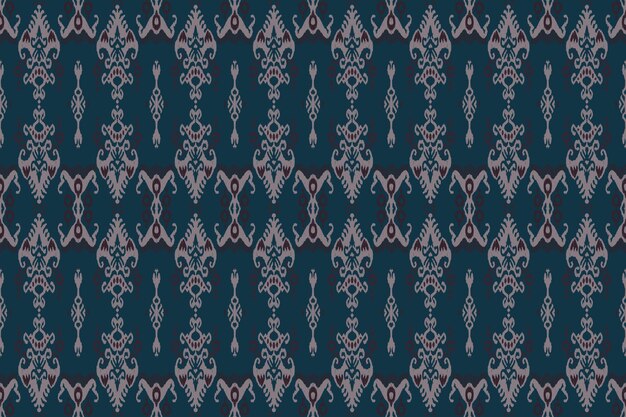 Ikat patrón sin costura tribal indio alfombra de tela étnica azteca mandala ornamento nativo boho chevron