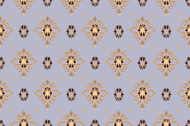 Ikat patrón sin costura tribal indio alfombra de tela étnica azteca mandala ornamento nativo boho chevron