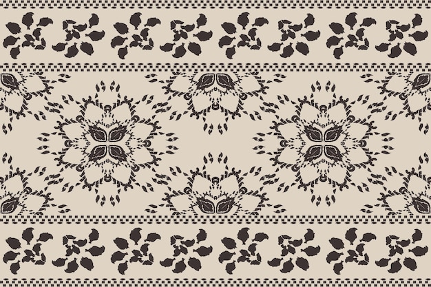 Ikat patrón sin costura tribal indio alfombra de tela étnica azteca mandala ornamento nativo boho chevron