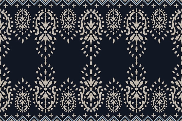 Ikat patrón sin costura tribal indio alfombra de tela étnica azteca mandala ornamento nativo boho chevron