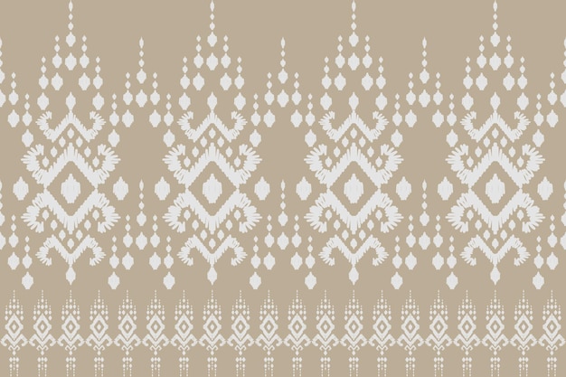 Ikat patrón sin costura tribal indio alfombra de tela étnica azteca mandala ornamento nativo boho chevron