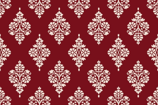 Ikat patrón sin costura tribal indio alfombra de tela étnica azteca mandala ornamento nativo boho chevron