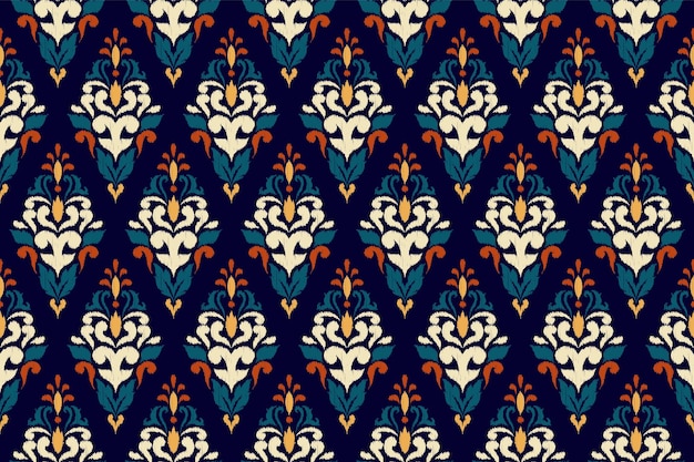 Ikat patrón sin costuras oriental étnico diseño tradicional para ropa tela alfombra papel tapiz