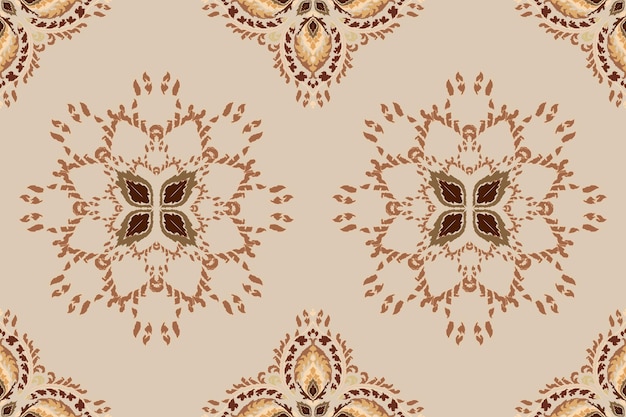 Ikat patrón indio tribal sin costuras alfombra de tela étnica azteca ornamento mandala boho nativo chevron