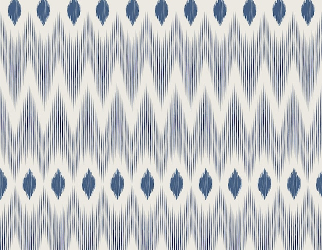 Ikat textil geométrico patrón sin costuras por motivos de ikat tribales patrón de artesanía étnica vector abstracto tela Ikat diseño de estilo de tejer tradicional para tela de almohada ropa cortina de alfombra