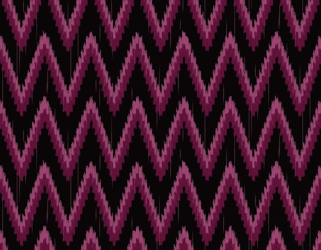 Ikat textil geométrico patrón sin costuras por motivos de ikat tribales patrón de artesanía étnica vector abstracto tela Ikat diseño de estilo de tejer tradicional para tela de almohada ropa cortina de alfombra