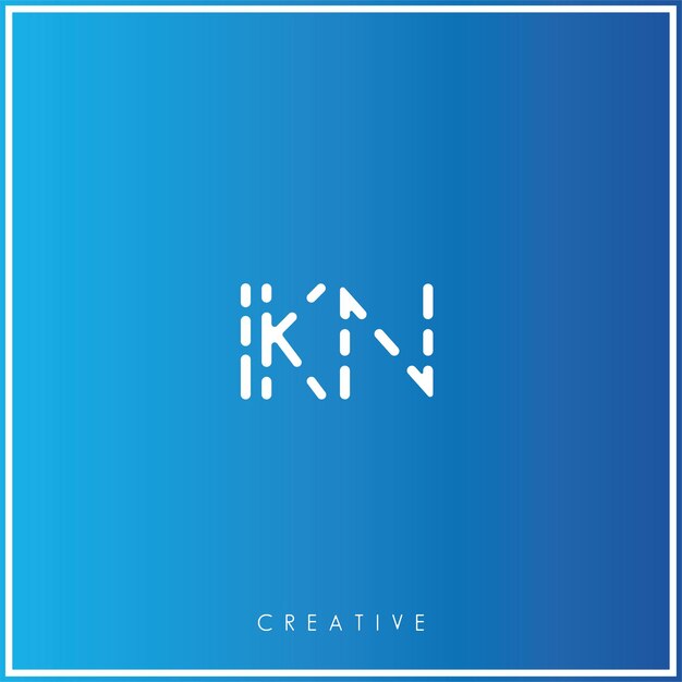 IKN Premium Vector El último diseño de logotipo Creativo Logo Vector Ilustración Logo Creativo Monograma