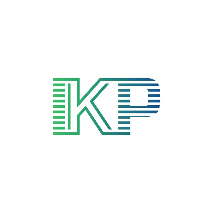 Vector ikp moderno diseño de logotipo carta ikp minimalista profesional y versátil icono de marca para la identidad empresarial