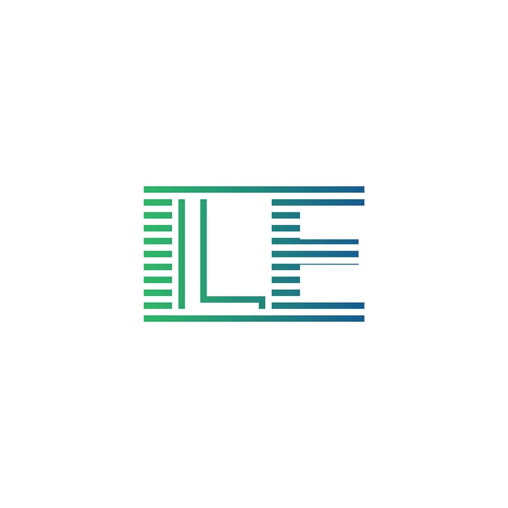Vector ile moderno diseño de logotipo carta ile minimalista profesional y versátil icono de marca para la identidad empresarial