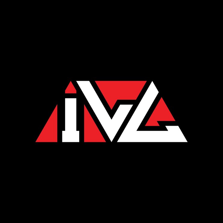 Vector ill diseño de logotipo de letra triangular con forma de triángulo ill diseño del logotipo triangular monograma ill triángulo vectorial plantilla del logotipo con color rojo ill logo triangular sencillo elegante y lujoso ill