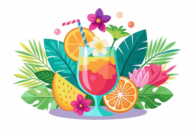 Vector illustration of cocktail