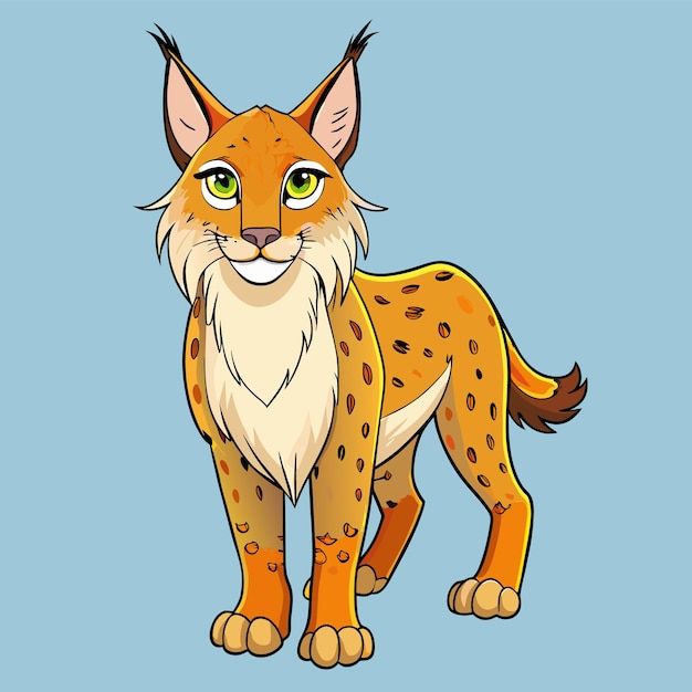 Vector illustration of lynx