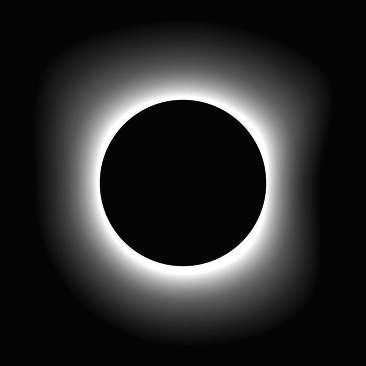 Vector iluminado en círculo marco de luz