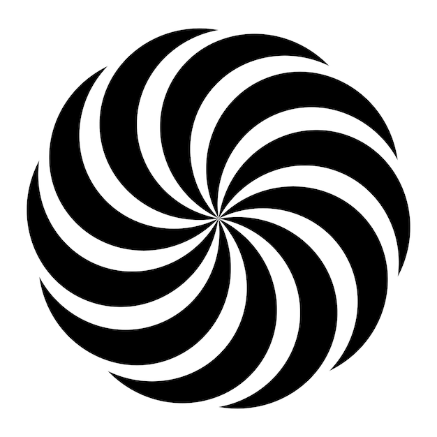 Ilusión espiral abstracta dinámica que crea una sensación de movimiento y profundidad
