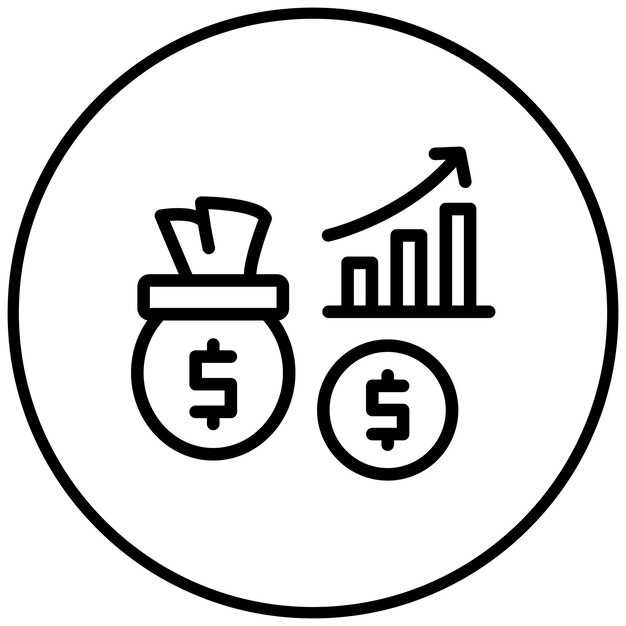 Ilusión del icono vectorial de ganancias ilícitas del conjunto de iconos de corrupción