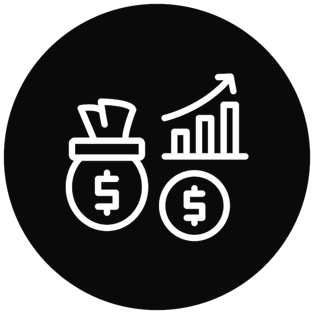 Ilusión del icono vectorial de ganancias ilícitas del conjunto de iconos de corrupción
