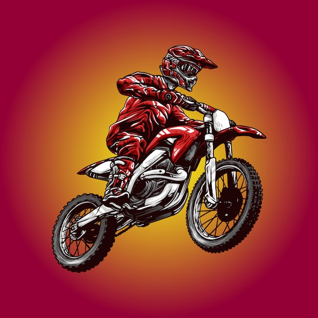 ILUSTRACIÓN DE MOTOCROSS