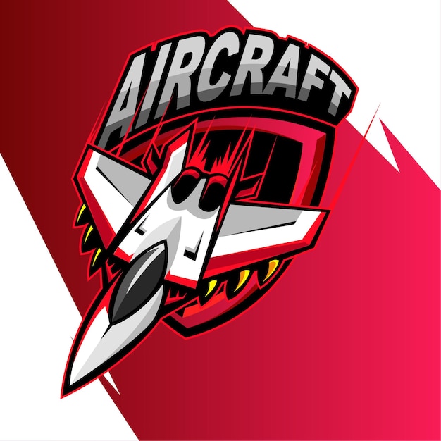 ILUSTRACIÓN VECTORIAL DEL LOGOTIPO DE ESPORT DE AERONAVE