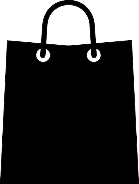 Ilustración 11 de la silueta vectorial de la bolsa de compras