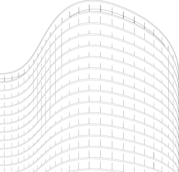 Ilustración 3D del concepto de construcción