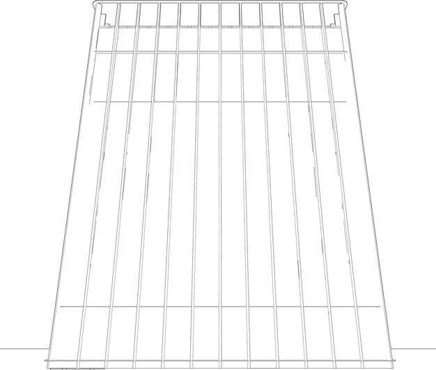 Ilustración 3D del concepto de construcción